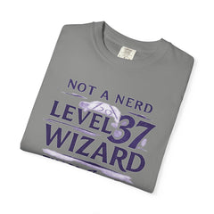Level 37 Wizard T-Shirt — "Not a Nerd" THAC0 Survivor D&D Gamer Tee