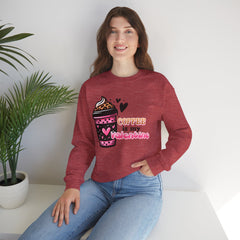 Woman's Coffee Is My Valentine - Unisex Heavy Blend™ Crewneck Sweatshirt