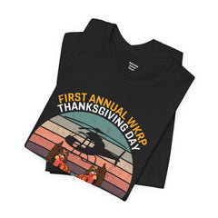 Thanksgiving Turkey Drop Unisex Tee - Vintage WKRP Design