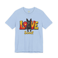 Personalized Love Your Dog T-Shirt — Designed with your dogs name and picture Graphic Tee