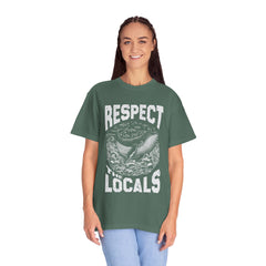 Respect the Locals Whale T-Shirt — Marine Conservation Graphic