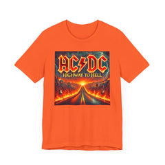 Inspired By AC DCs Highway To Hell - Graphic Unisex Jersey Short Sleeve Tee