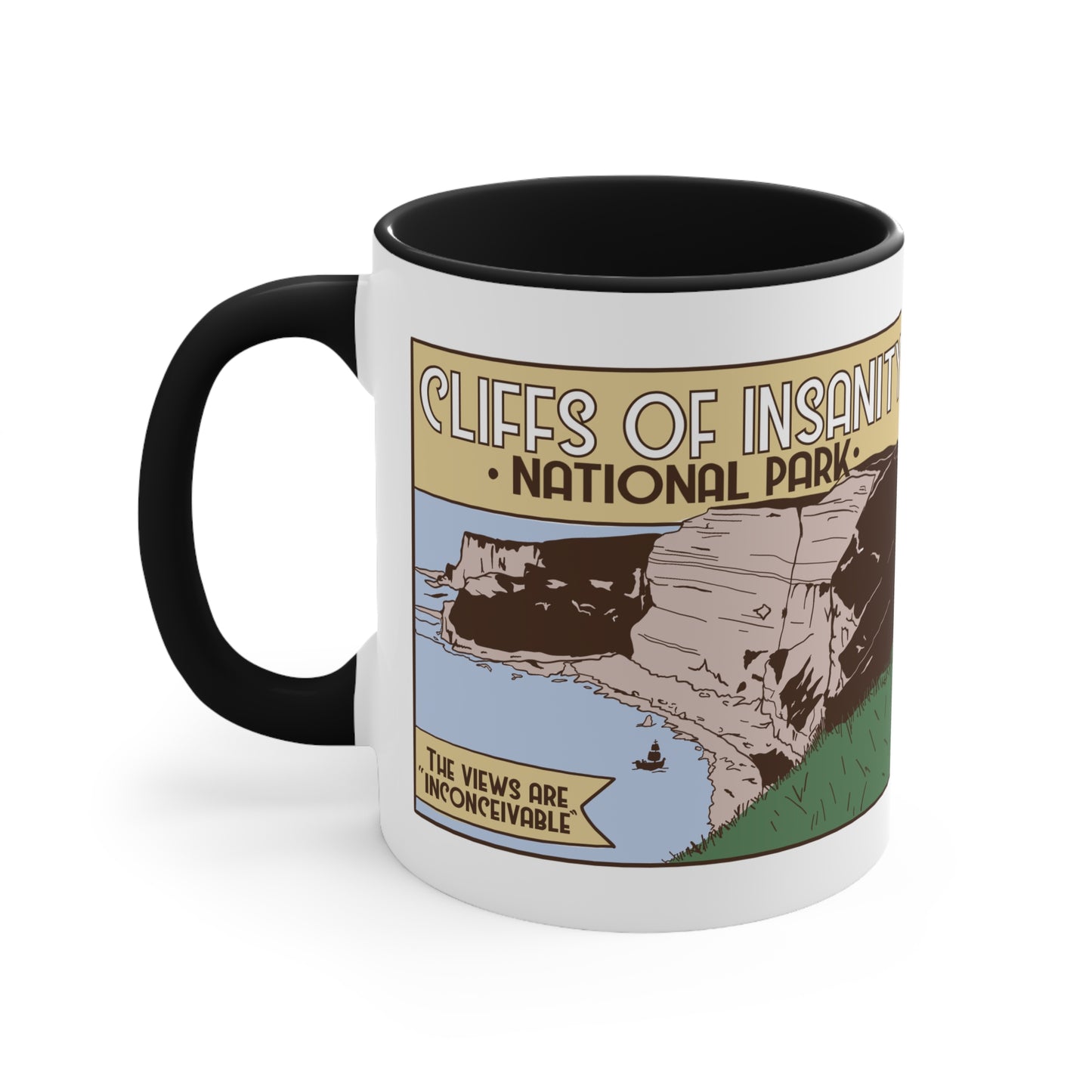 Cliffs of Insanity National Park, Accent Mug