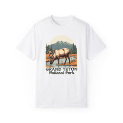 Grand Teton National Park Graphic, Comfort Colors Soft Relaxed Fit Unisex Garment-Dyed T-shirt