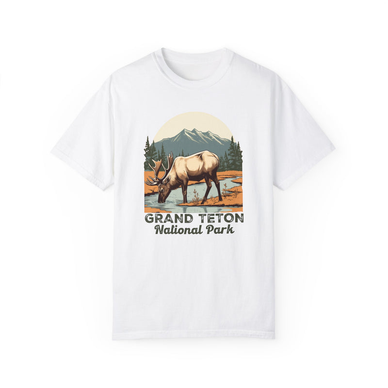 Grand Teton National Park Graphic, Comfort Colors Soft Relaxed Fit Unisex Garment-Dyed T-shirt