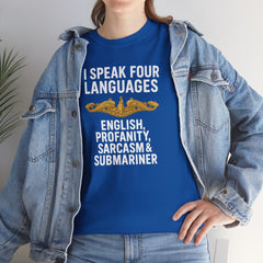 Funny United States Submarine Officer Multilingual T-Shirt