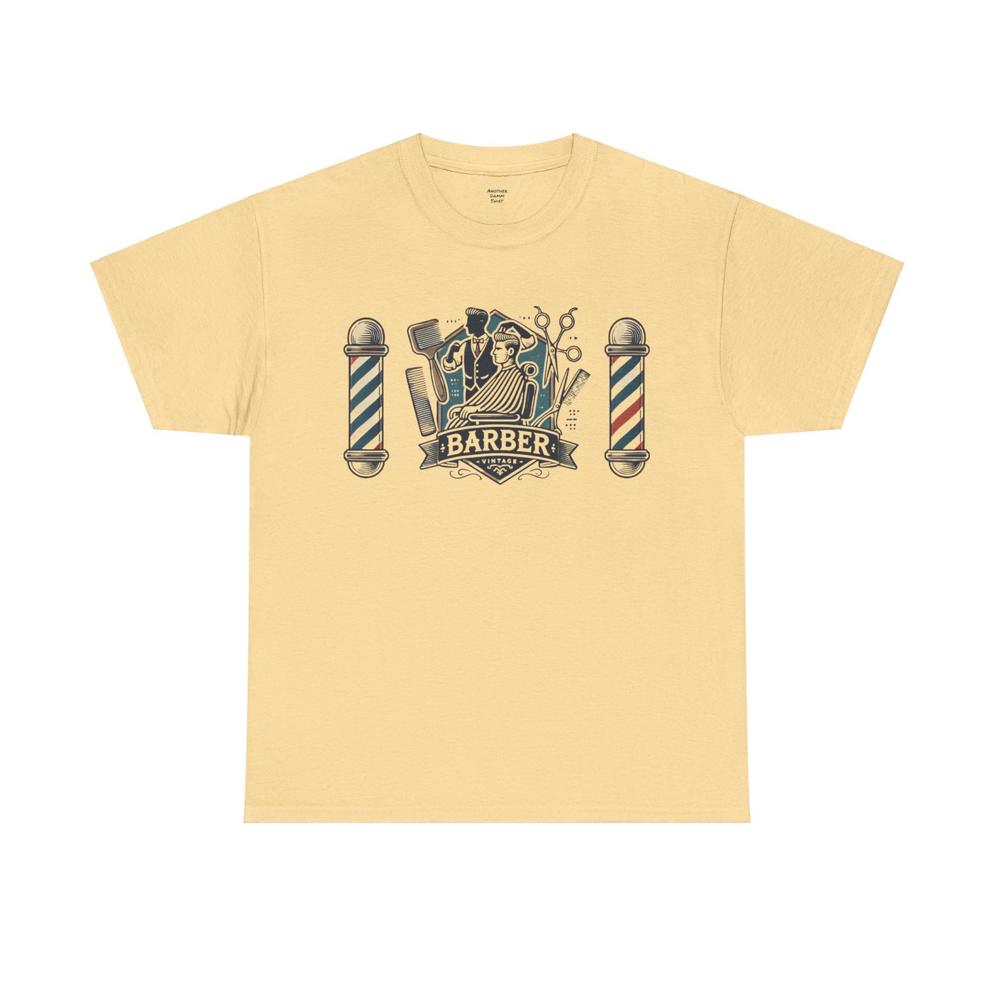 Vintage Barber - Graphic Unisex Heavy Cotton Tee