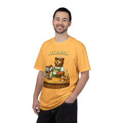 Bear‑Rista Coffee T‑Shirt — Cute Barista Bear Graphic Tee
