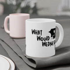 Wednesday Addams - Ceramic Mugs (11oz\15oz\20oz) | Pop Culture | Addams Family | Fan Gift | Gift For Her | Gothic Style Mug | Creepy Comedy