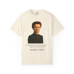 Marie Curie Portrait T‑Shirt — "I Make Science Literally Lit" Science Tee