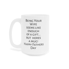 Husband humor mug, funny husband gift, gift from wife, unique husband gift, coffee lover, humorous mug, Fathers Day, present for husband