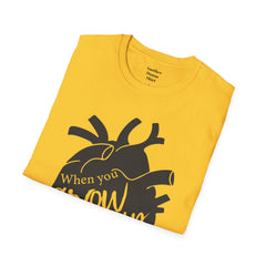 THE BREAKFAST CLUB "When You Grow Up, Your Heart Dies." - Allison Reynolds The Basketcase Unisex Softstyle T Shirt