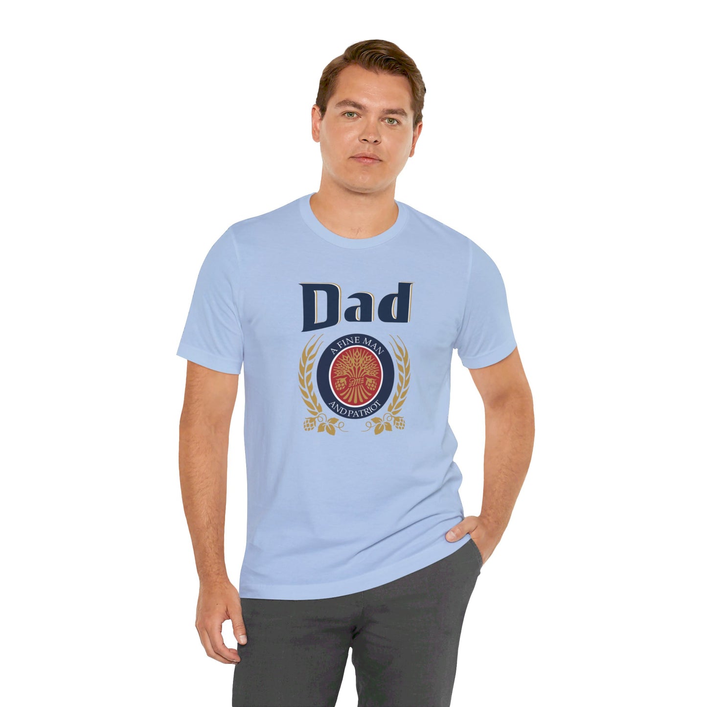 DAD A Fine man and Patriot, Unisex Softstyle T-Shirt