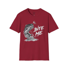 Bite Me Unisex Softstyle T-Shirt  A unique gift idea for people who love to fish