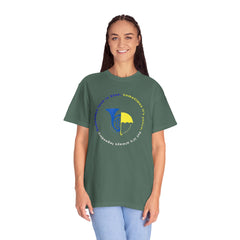 Blue French Horn & Yellow Umbrella T-Shirt — HIMYM Fan Tee