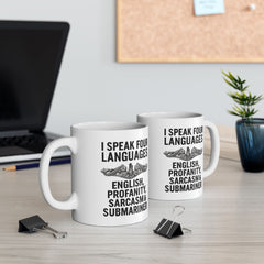 Submarine Enlisted Language Lover Ceramic Mug | Navy Submarine Coffee Cup