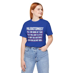 Phlebotomist Humor Tee, Funny Medical Shirt, Nurse Gift, Blood Tech Wear, Cute Phlebotomy Humor, Healthcare Apparel