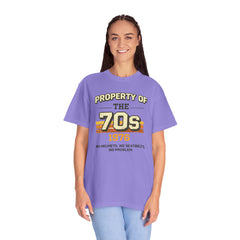 70s Retro Tee – "Property of the 70s 1976" Vintage Graphic T-Shirt