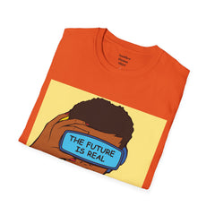 The FUTURE Is REAL Pop Art Woman Unisex Softstyle T Shirt