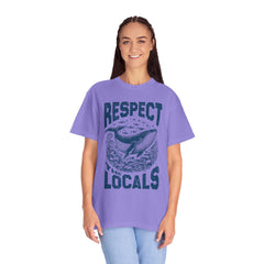 Respect the Locals Whale T-Shirt — Marine Conservation Graphic
