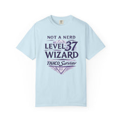 Level 37 Wizard T-Shirt — "Not a Nerd" THAC0 Survivor D&D Gamer Tee