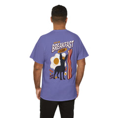 Breakfast Club Dog T‑Shirt — Retro Bacon & Eggs Graphic Tee