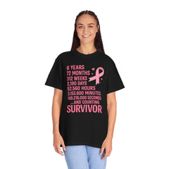 Survivor T-Shirt | Inspirational Cancer Awareness Tee, Gift for Fighters, Support Shirt, Unisex Pink Ribbon Apparel