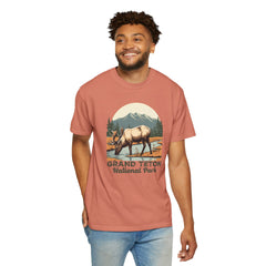 Grand Teton National Park Graphic, Comfort Colors Soft Relaxed Fit Unisex Garment-Dyed T-shirt