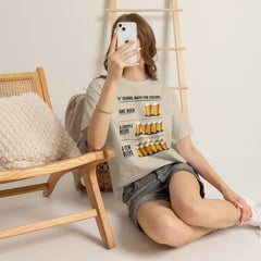 T-Shirt -  "A" School Math for Sailors Funny Beer Graphic Tee