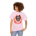 Flaming Fire Vampire - Graphic Unisex Heavy Cotton Tee