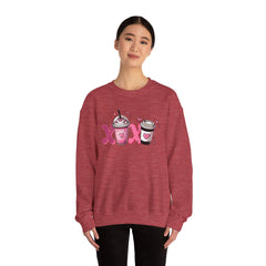 Woman's Love Coffee Valentine -  Unisex Heavy Blend™ Crewneck Sweatshirt
