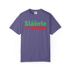 Old World Quote Unisex T-Shirt - 'Slainte It's A Scottish Thing'
