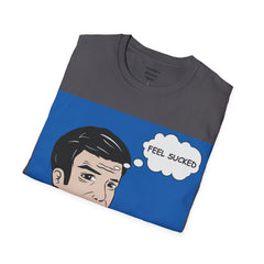 Feel Sucked Pop Art Guy Unisex Softstyle T-Shirt