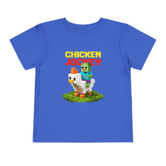 Toddler Chicken Jockey Tee - Fun Minecraft Animal T-Shirt for Kids