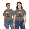 Black Cat And Pumpkin! Graphic Unisex Heavy Cotton Tee