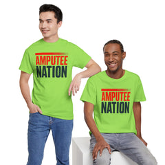 Amputee Nation Unisex Heavy Cotton Tee, Support Shirt, Gift for Amputees, Awareness Apparel, Casual Comfort Wear