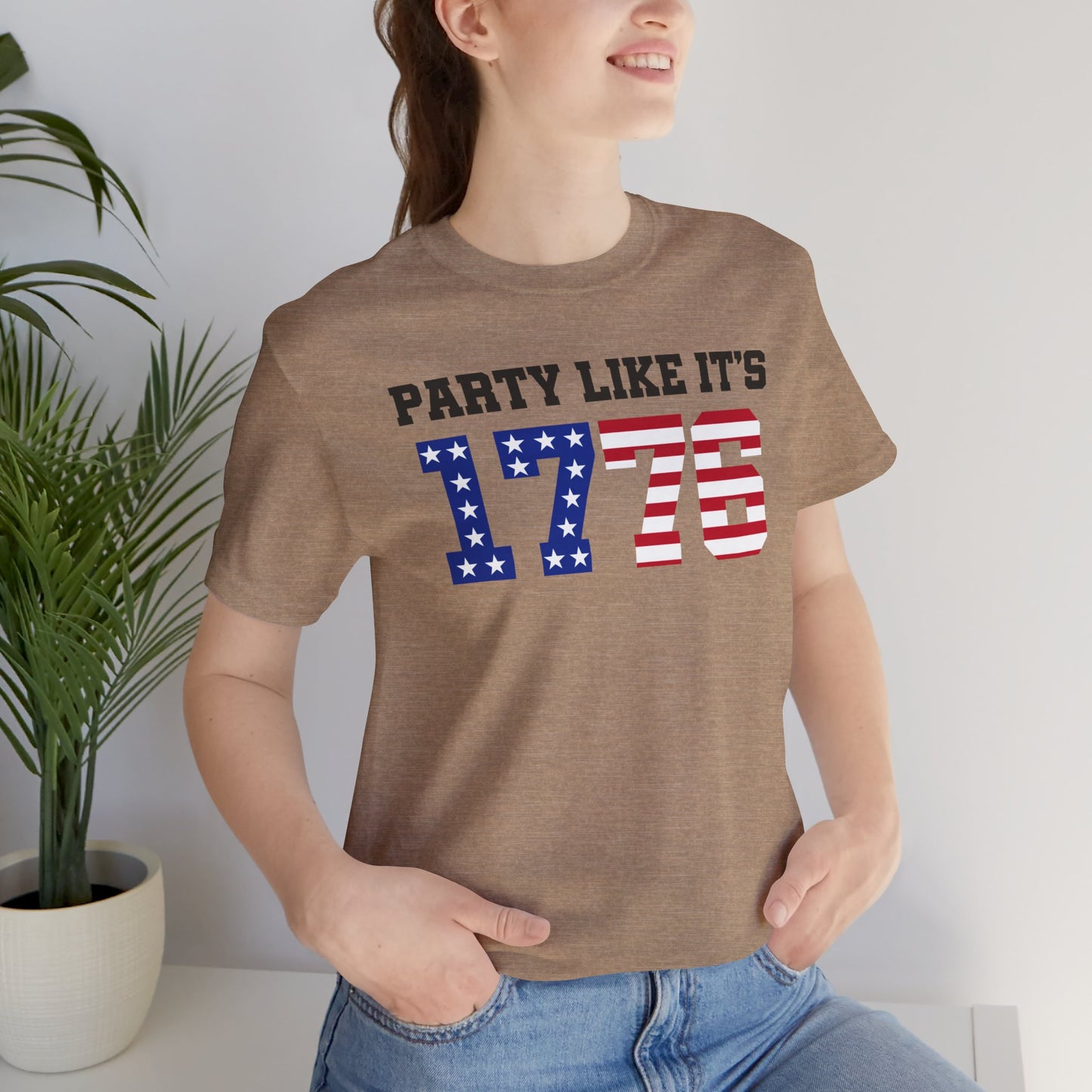 Party Like Its 1776, Graphic Unisex Jersey Short Sleeve Tee