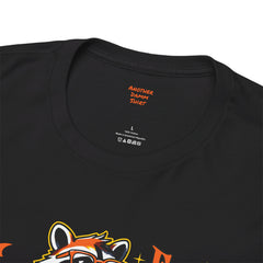 Freaky And Feral Halloween Raccoon! Graphic Unisex Heavy Cotton Tee