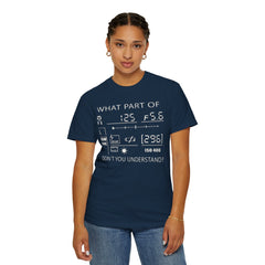 CAMERA DISPLAY, Graphic Unisex Garment-Dyed T-shirt