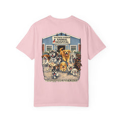 Front Logo Back Graphic Baldwin Harbor Animal Hospital "Who Let the Dogs Out?" Graphic Tee