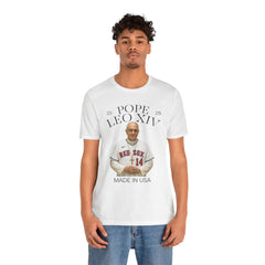 Pope Leo XIV Boston Red Sox Fan  Short Sleeve Tee - Made in USA