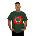 Flaming Fire Dragon - Graphic Unisex Heavy Cotton Tee