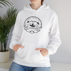 The Hideout Adventure Hoodie – Lake Ariel, PA Mountain Graphic Hooded Sweatshirt
