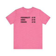 Personality Looks Fingers, Check! - Unisex Jersey Short Sleeve Tee | Amputee Aware,Amputee Humor,Finger Amputee,Gift For Him,Gift For Her