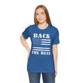 BACK THE BLUE Flag, Graphic Unisex Short Sleeve Tee