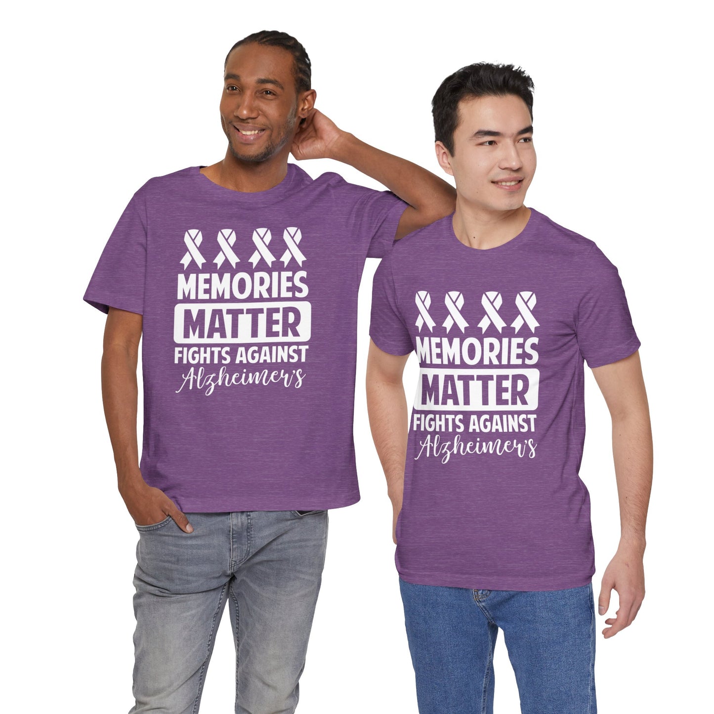 MEMORIES MATTER Fights Against Alzheimers- Unisex Jersey Short Sleeve Tee