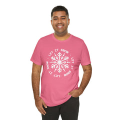 Let It Snow Snowflake T-Shirt — Christmas Winter Tee