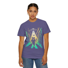 Raccoon UFO Funny Comfort Colors Graphic T-Shirt