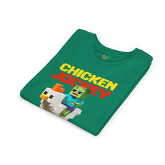 Youth Chicken Jockey Tee - Fun Gamer T-Shirt for Kids