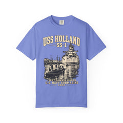 USS Holland SS-1 Submarine Vintage Graphic T-Shirt — Navy History Tee